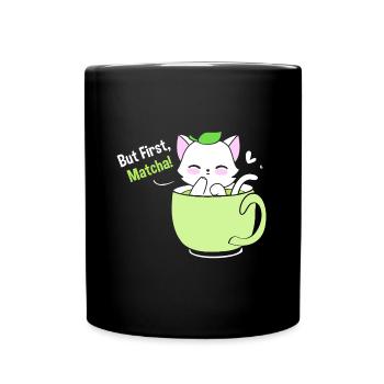 Matcha Tea - Full Colour Mug - black - Front