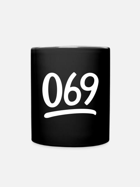 069 Handschrift - Tasse einfarbig - Schwarz