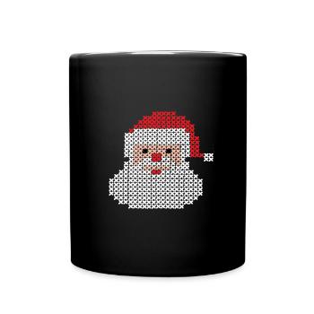 Santa Claus - Tasse einfarbig - Schwarz - Vorne