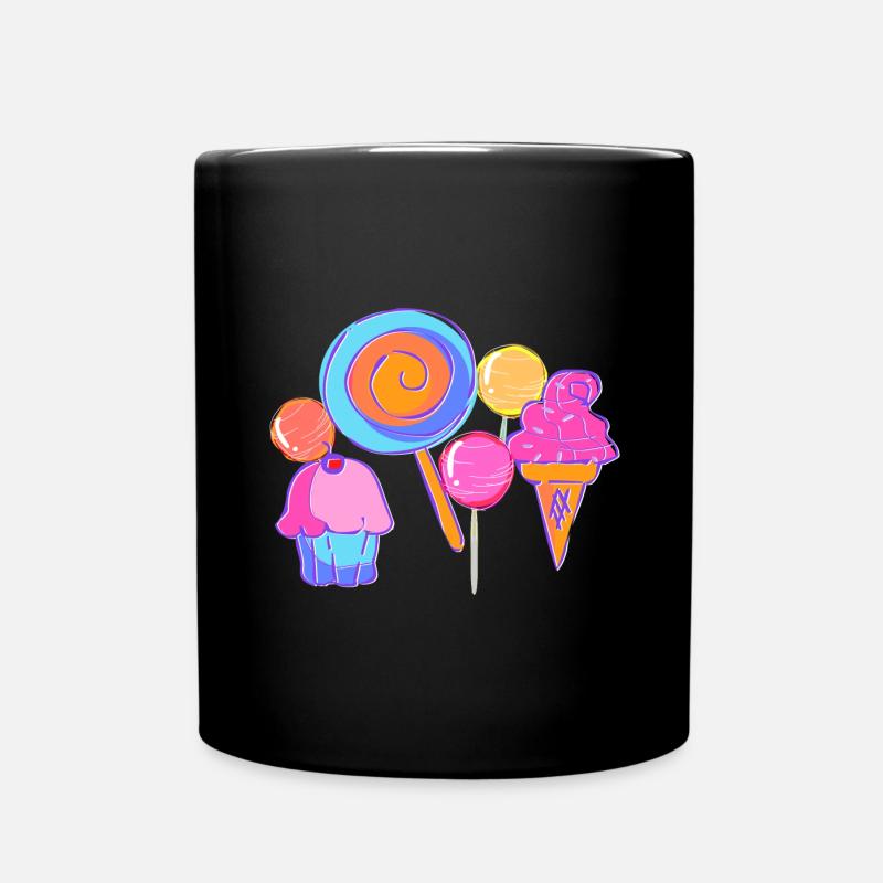 Candy - Full Colour Mug - black