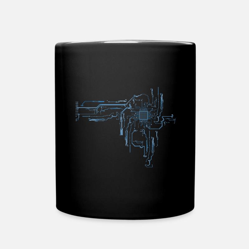 Circuit imprimé - Mug uni - noir