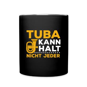 Blasinstrument Orchester Tubist - Tasse einfarbig - Schwarz - Vorne