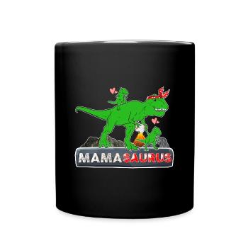Mamasaurus Cadeau Fête Des Mères - Mug uni - noir - Devant
