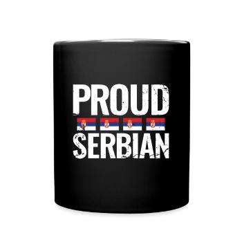 Fier Serbe Srbija Serbie Serbie Drapeau serbe - Mug uni - noir - Devant