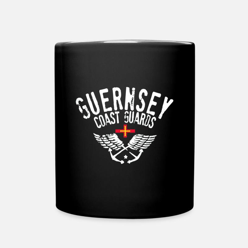 Küstenwache von Guernsey - Tasse einfarbig - Schwarz