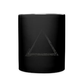 Triangle - Full Colour Mug - black - Front