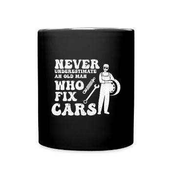 Mécanicien Voiture Tournevis Mécatronique Technicien Voiture - Mug uni - noir - Devant