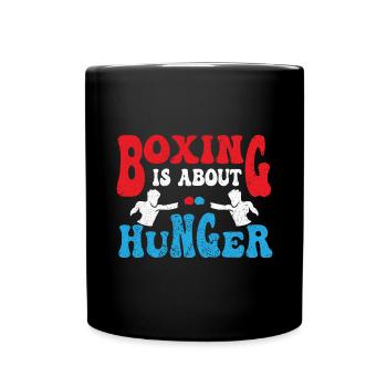 Boxing Boxer Martial Arts Boxing Ring Boxing Gloves - Full Colour Mug - black - Front