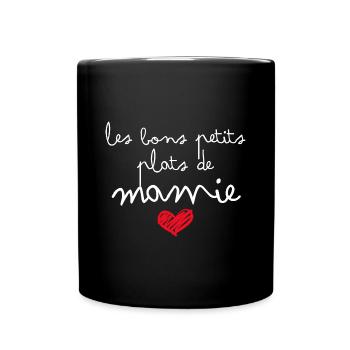 Mamie D'amour Cuisinière - Mug uni - noir - Devant