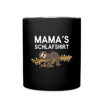 Sloth Faulenzer Süßes Faultier Geschenk - Tasse einfarbig - Schwarz - Vorne