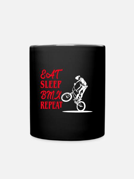 Eat Sleep BMX Repeat Passion - Mug uni - noir