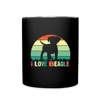 Dog Dogs Dog lovers Dog owners - Full Colour Mug - black - Front