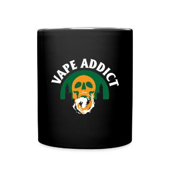 E-Cigarette E-Shisha Vapor Liquid - Full Colour Mug - black - Front