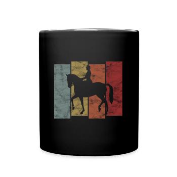 Dressage Équitation Cavaliers de dressage Équitation Équitation - Mug uni - noir - Devant