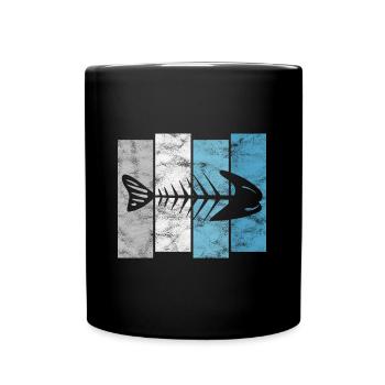 for anglers, fishermen and children | Pisces - Full Colour Mug - black - Front