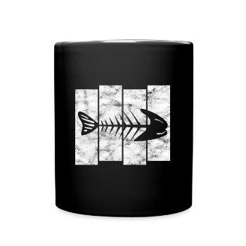 for anglers, fishermen and children | Pisces - Full Colour Mug - black - Front