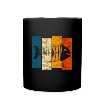 for anglers, fishermen and children | Pisces - Full Colour Mug - black - Front