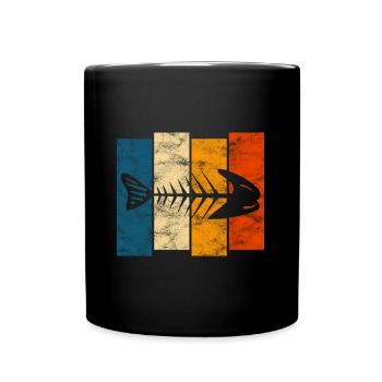for anglers, fishermen and children | Pisces - Full Colour Mug - black - Front