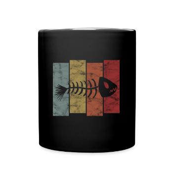 for anglers, fishermen and children | Pisces - Full Colour Mug - black - Front