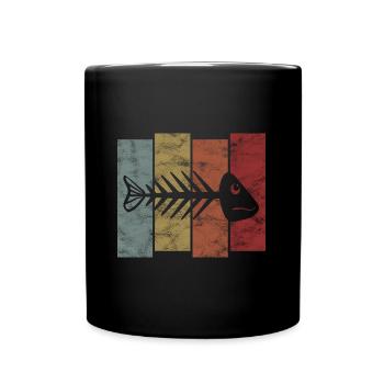 for anglers, fishermen and children | Pisces - Full Colour Mug - black - Front