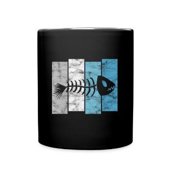 for anglers, fishermen and children | Pisces - Full Colour Mug - black - Front