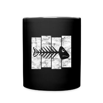 for anglers, fishermen and children | Pisces - Full Colour Mug - black - Front
