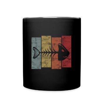 for anglers, fishermen and children | Pisces - Full Colour Mug - black - Front