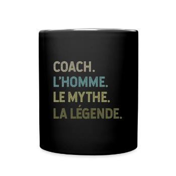 Coach l'homme le mythe la legende - Mug uni - noir - Devant