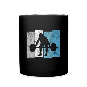 Musculation Bodybuilder GYM Fitnessstudio Retro - Mug uni - noir - Devant