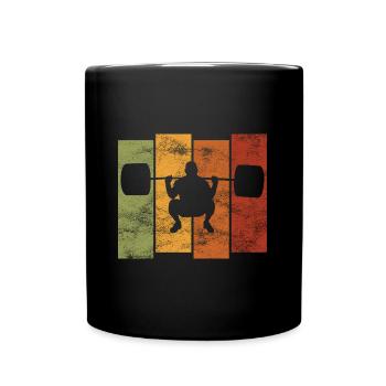Musculation Bodybuilder GYM Fitnessstudio Retro - Mug uni - noir - Devant