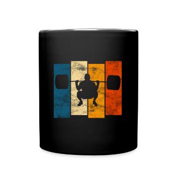 Musculation Bodybuilder GYM Fitnessstudio Retro - Mug uni - noir - Devant