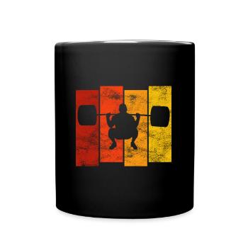 Musculation Bodybuilder GYM Fitnessstudio Retro - Mug uni - noir - Devant