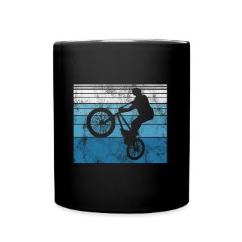 BMX Bike Bike Retro Gift Bicycle Motocross - Full Colour Mug - black - Front