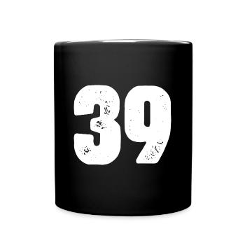 39 Number jersey - Full Colour Mug - black - Front
