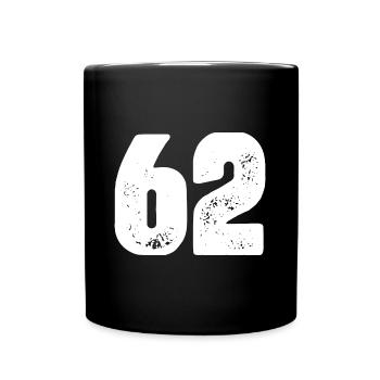 62 Number jersey - Full Colour Mug - black - Front
