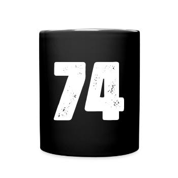 74 Number jersey - Full Colour Mug - black - Front