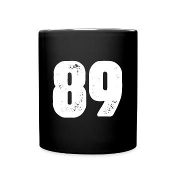 89 Number jersey - Full Colour Mug - black - Front