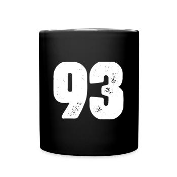 93 Number jersey - Full Colour Mug - black - Front