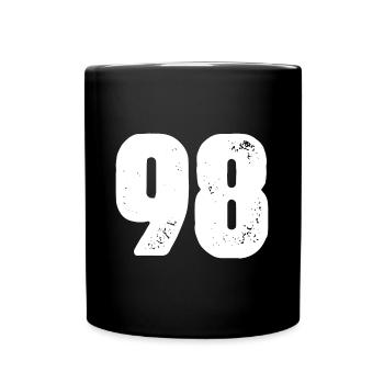 98 Numéro maillot - Mug uni - noir - Devant