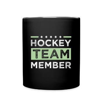 Équipe de hockey - Mug uni - noir - Devant