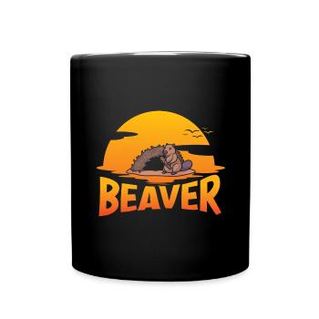 Beaver Nutria - Mug uni - noir - Devant