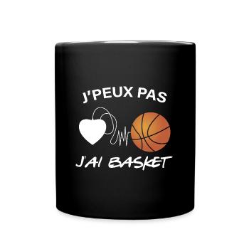 Entrainement Basket Idée Cadeau Humour basketball - Mug uni - noir - Devant