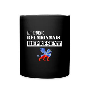 Réunionnais Réunion Drapeau La Réunion - Mug uni - noir - Devant