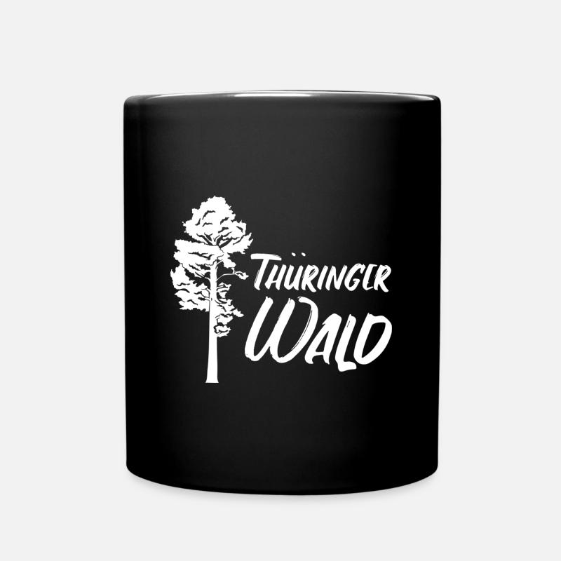 Thüringer Wald Thüringen Heimat Erfurt Wandern - Tasse einfarbig - Schwarz