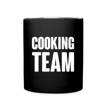 Cooking Team - Tasse einfarbig - Schwarz - Vorne