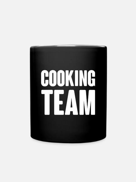 Cooking Team - Tasse einfarbig - Schwarz