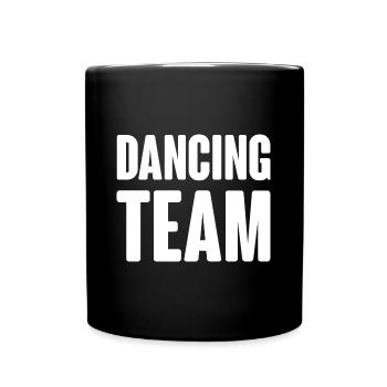 Dancing Team - Tasse einfarbig - Schwarz - Vorne