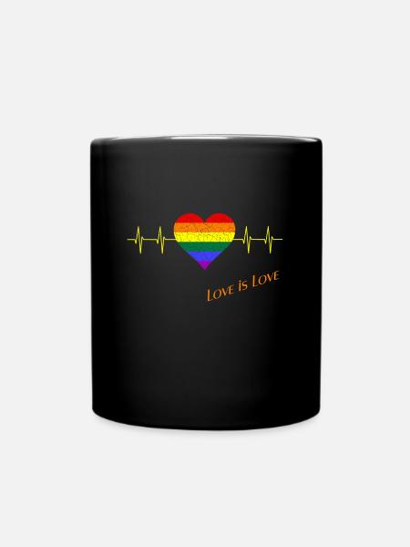 Lgbtq, Pride Month, Lgbt, Csd, Gay Pride - Tasse einfarbig - Schwarz