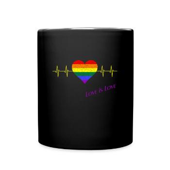 CSD, Pride Month, LGBTQ - Tasse einfarbig - Schwarz - Vorne