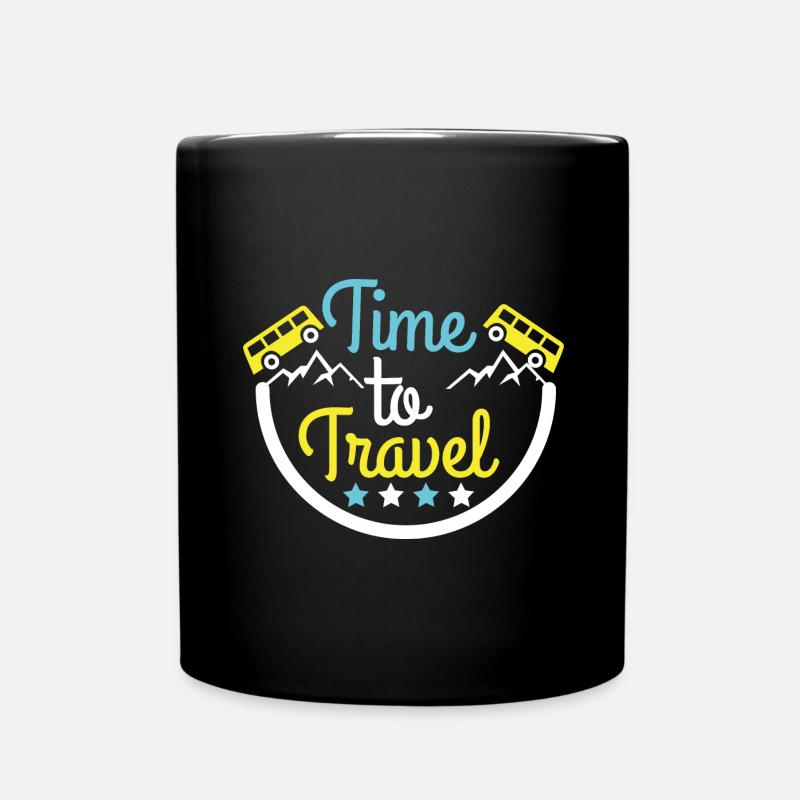 Voyage, Voyage, Vacances, Vacances, Voyage - Mug uni - noir